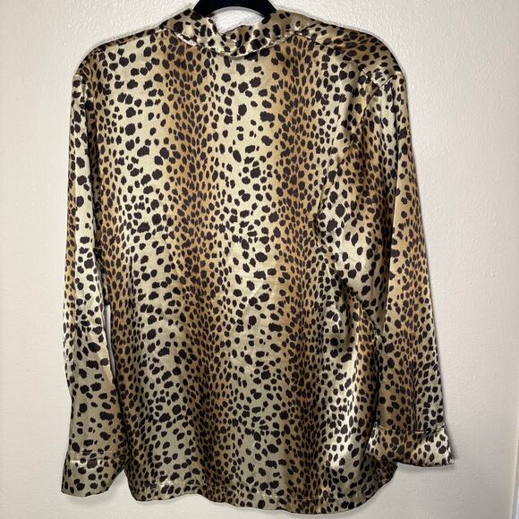 Victoria's Secret 2 piece leopard print satin pajama set small - Picture 3 of 6